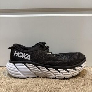Hoka One One Gaviota 4 Shoes Womens Size 7.5 Black White Running Sneakers WIDE